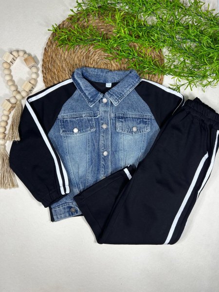 طقم جينز بناتي