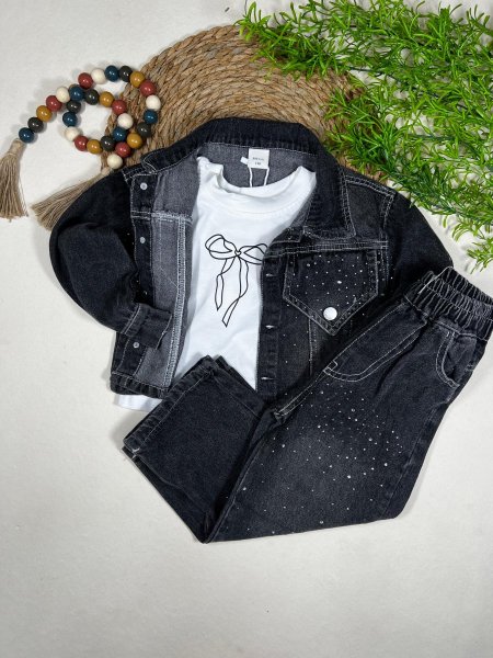 طقم جينز بناتي