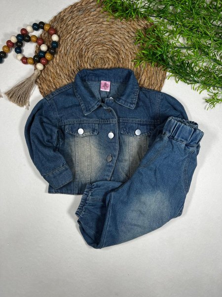 طقم جينز بناتي