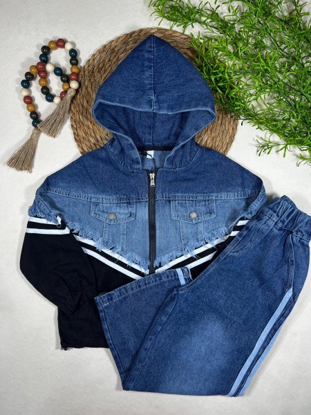 طقم جينز بناتي