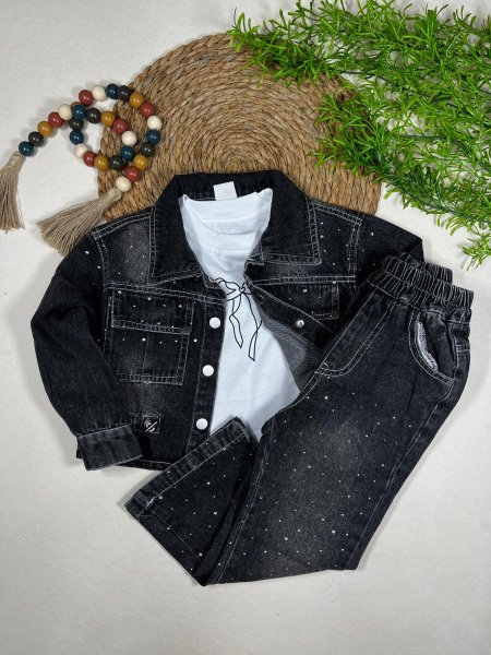 طقم جينز بناتي