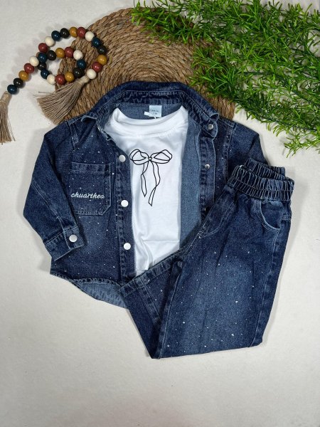 طقم جينز بناتي